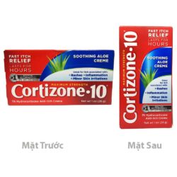 Kem bôi giảm viêm ngứa da Cortizone 10 Soothing Aloe Creme 28g 9 kem boi tri viem ngua da cortizone 10 calming aloe vera itch relief 28g 301024 kg