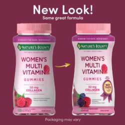 keo deo da vitamin cho nu natures bounty womens multivitamin gummies 240 vien 050425 kb