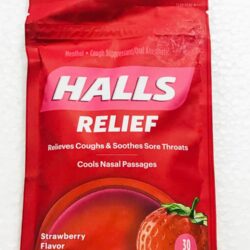 Kẹo Halls thông cổ, mát họng Halls Relief Strawberry 30 viên 5 keo halls 30 vien relief strawberry kc