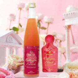 Nước uống collagen Hebora – Enrich Damask Rose Water 500ml 7 nuoc uong collagen hebora enrich damask rose water 500ml knwb