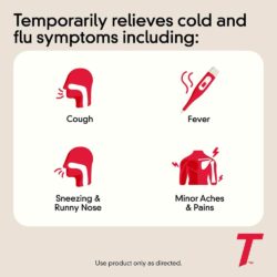 Siro giảm cảm ho cho trẻ 6-11 tuổi Children’s Tylenol Cold + Flu 120ml (Vị Nho) 18 siro giam dau hong va nhay mui tre 6 11 tuoi childrens tylenol pain fever 120ml knb