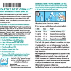 Sữa bột cho trẻ 0- 12 tháng Earth's Best Organic Gentle Infant Powder Formula 595g 14 sua bot cho tre 0 12 thang earthsbest organic gentle infant powder formula 658g 595g kna