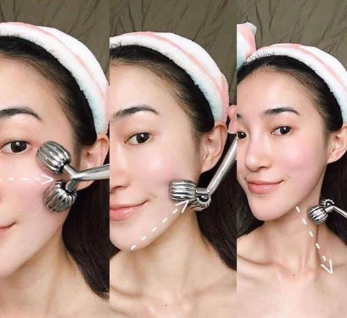 thanh lan massage nang co mat wellderma face lifting dark silver roller 170524 ki