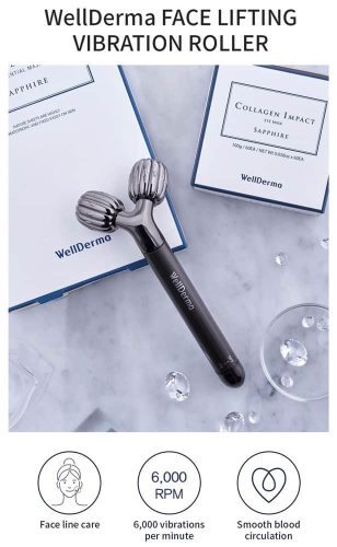 thanh lan massage nang co mat wellderma face lifting dark silver roller 170524 km