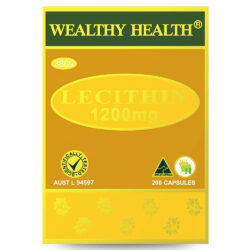 Tinh chất mầm đậu nành Wealthy Health Lecithin 1200mg 200 viên 5 tinh chat mam dau nanh wealthy health lecithin 12000mg 200 vien kc