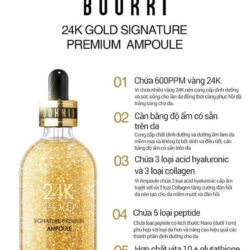 Tinh chất nâng cơ Bookki 24k Gold Signature Premium Ampoule 100ml 24 tinh chat nang co bookki 24k gold signature premium ampoule kkc