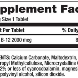 vien uong bo sung b12 finest nutrion 2000mcg 120 vien ka
