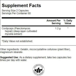 Viên uống đông trùng hạ thảo Swanson Cordyceps 600mg 120 viên 11 vien uong dong trung ha thao swanson cordyceps 600mg 120 vien ka