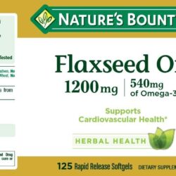 Dầu hạt lanh Nature's Bounty Flaxseed Oil 1200mg 125 viên 6 Dau hat lanh Natures Bounty Flaxseed Oil 1200mg 120 vien1
