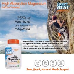 Viên uống bổ sung magie Doctor's Best High Absorption Magnesium 100mg 120 viên 19 Vien uong bo sung magie Doctors Best High Absorption 100mg 120 vien3