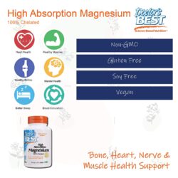 Viên uống bổ sung magie Doctor's Best High Absorption Magnesium 100mg 120 viên 13 Vien uong bo sung magie Doctors Best High Absorption 100mg 120 vien9