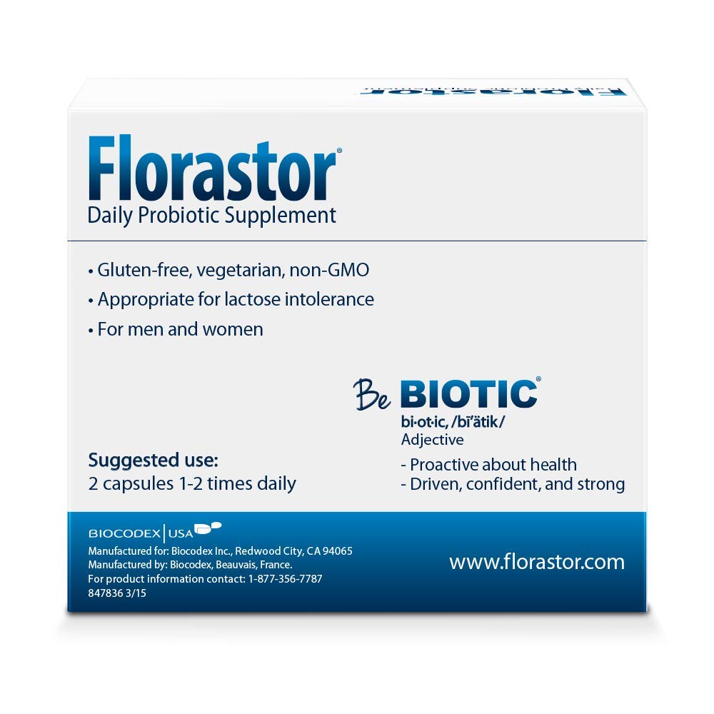 Viên uống cân bằng men vi sinh và trị tiêu chảy Florastor Daily Probiotic Supplement 20 viên