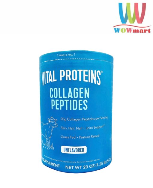 Collagen thủy phân Vital Proteins Collagen Peptides Unflavored 567g