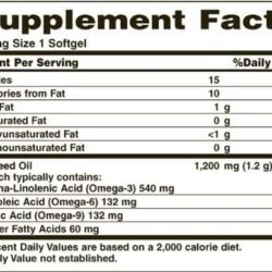 Dầu hạt lanh Nature's Bounty Flaxseed Oil 1200mg 125 viên 7 dau hat lanh natures bounty flaxseed oil 1200mg 125 vien kb