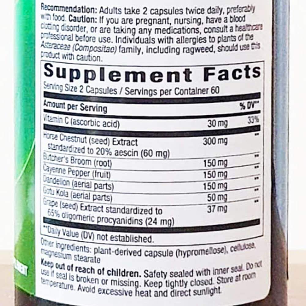 Viên giảm giãn tĩnh mạch Nature's Way Leg Veins 120 viên (Mẫu Mới) 6 Viên giảm giãn tĩnh mạch Nature's Way Leg Veins 120 viên (Mẫu Mới) - Ảnh 6