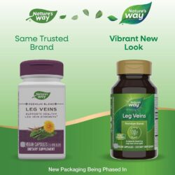 Viên giảm giãn tĩnh mạch Nature's Way Leg Veins 120 viên (Mẫu Mới) 8 vien giam gian tinh mach natures way leg veins 120 vien mau moi 211125 kf