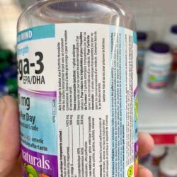 Dầu cá Webber Naturals Triple Strength Omega-3 900mg EPA/DHA 80 viên 8 Dau ca Webber Naturals Triple Strength Omega 3 with CoQ10 900mg 80 vien 0026