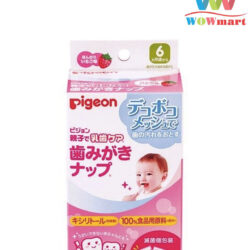 Giấy lau răng cho bé Pigeon Nhật vị dâu 42 miếng