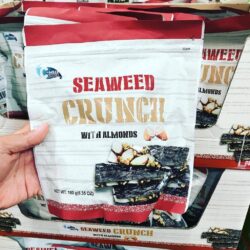 Snack Rong bien voi hanh nhan C Weed Korean Seaweed Crunch with Almonds 180g2