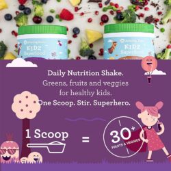 bot dinh duong huu co amazing grass cho be amazing grass kidz superfood 180g vi dau ki