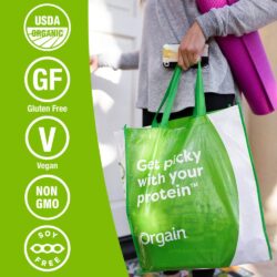 bot protein huu co orgain organic protein 920g huong bo dau phong kg