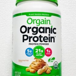 bot protein huu co orgain organic protein 920g huong bo dau phong knwc