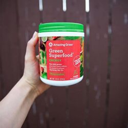 bot thuc pham huu co giau nang luong amazing grass green superfood energy 210g vi dua hau kb