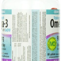 Dầu cá Webber Naturals Triple Strength Omega-3 900mg CoQ10 80 viên 6 dau ca webber naturals triple strength omega 3 with coq10 900mg 80 vien kh