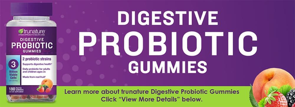 Kẹo dẻo bổ sung men vi sinh Trunature Digestive Probiotic Gummies 180 viên