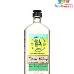 Sữa tắm Bath&Body Works Aromatherapy Stress Relief Sandalwood+Eucalyptus 295ml