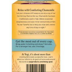 tra cuc la ma giup thu gian yogi comforting chamomile 16 goi 24g kc