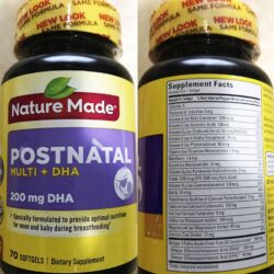 vitamin cho phu nu sau sinh nature made postnatal multi dha 70 vien knwb