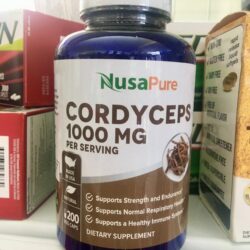 Viên uống đông trùng hạ thảo NusaPure Cordyceps 1000mg 200 viên 8 MẨU MỚI