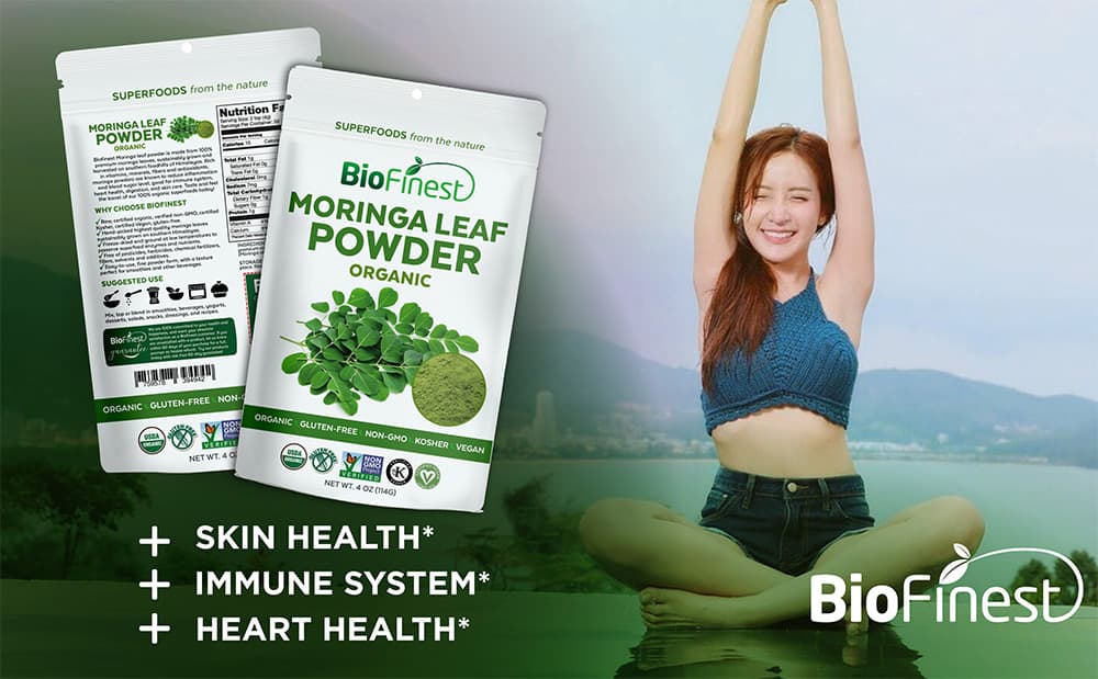 Bột chùm ngây hữu cơ Biofinest Moringa Leaf Powder Organic 114g