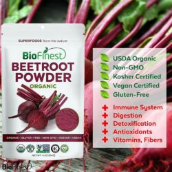 bot cu den huu co biofinest beetroot powder organic 114g ke