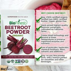 bot cu den huu co biofinest beetroot powder organic 114g kg