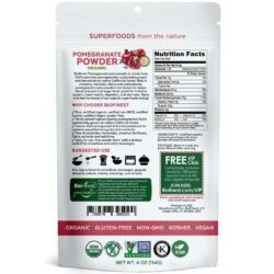 Bột lựu hữu cơ Biofinest Pomegranate Powder Organic 114g 8 bot luu huu co biofinest pomegranate powder organic 114g ke