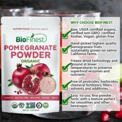 Bột lựu hữu cơ Biofinest Pomegranate Powder Organic 114g 11 bot luu huu co biofinest pomegranate powder organic 114g kh