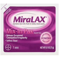 Hỗ trợ nhuận tràng, giảm táo bón MiraLax Mix-in Pax Laxative Powder 10 gói 7 ho tro nhuan trang tri tao bon miralax mix in pax laxative powder 10 goi kf