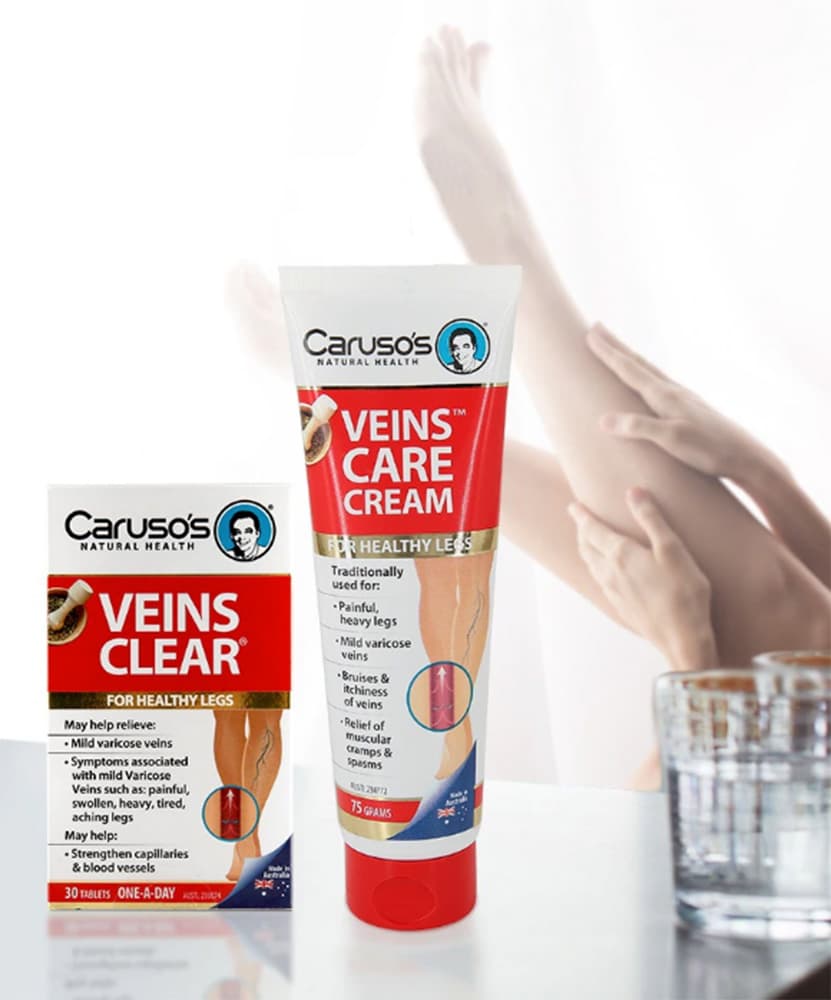 Kem bôi điều trị suy giãn tĩnh mạch Caruso’s Veins Care Cream 75g