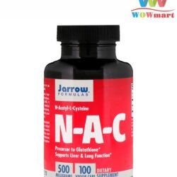 Viên uống hỗ trợ gan và phổi Jarrow N-A-C N-Acetyl-L-Cysteine 500mg 100 viên