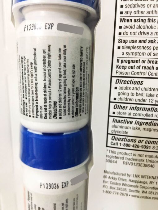 vien uong ho tro giac ngu ngon kirkland signature sleep aid 2 hop x96 vien 150824 kb