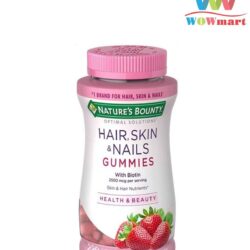 Kẹo dẻo làm đẹp da móng tóc Nature’s Bounty Hair Skin Nails 220 Gummies