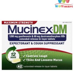 Viên uống giảm ho long đờm Mucinex DM Maximum Strength 42 viên