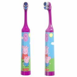 Bàn chải đánh răng trẻ em Colgate Peppa Pig dùng pin (Tím) 6 ban chai danh rang tre em colgate peppa pig dung pin tim kb