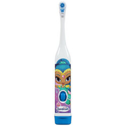 Bàn chải đánh răng trẻ em Kid’s Spinbrush Shimmer and Shine dùng pin (Xanh) 5 ban chai danh rang tre em kids spinbrush shimmer and shine dung pin xanh ke