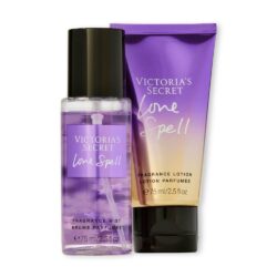 hop qua tang xit thom va duong the victorias secret love spell mist lotion 75ml x2 k523a