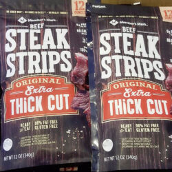 Khô bò Member’s Mark Beef Steak Strips Original Extra Thick Cut 340g 3 kho bo member’s mark beef steak strips original extra thick cut 340g ka