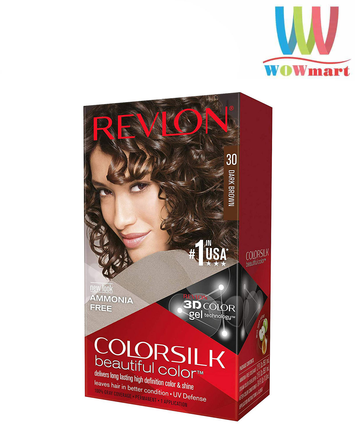 Nhuộm tóc Revlon Colorsilk Dark Brown màu nâu sẫm số 30 – Wowmart VN | 100%  hàng ngoại nhập