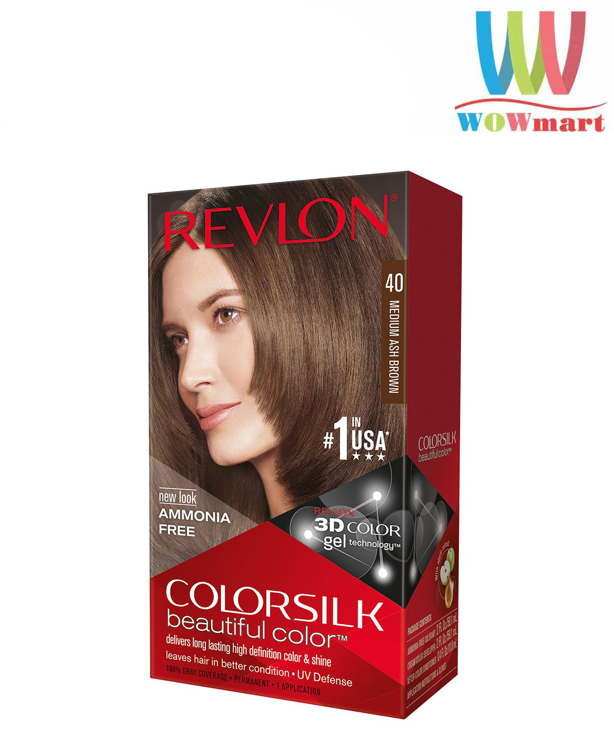 Nhuộm tóc Revlon Colorsilk Medium Ash Brown số 40 – Wowmart VN | 100% hàng  ngoại nhập